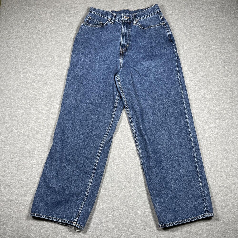 BAGGY Skater Jeans Mens 28x32 Blue Medium Wash Wide-Leg Relaxed Denim Y2K
